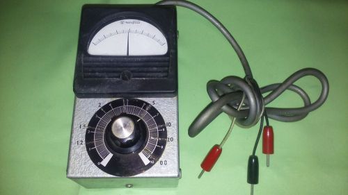 Vintage WESTINGHOUSE STYLE ON BASE METER TYPE X-351, Works Fine! MADE IN U.S.A.