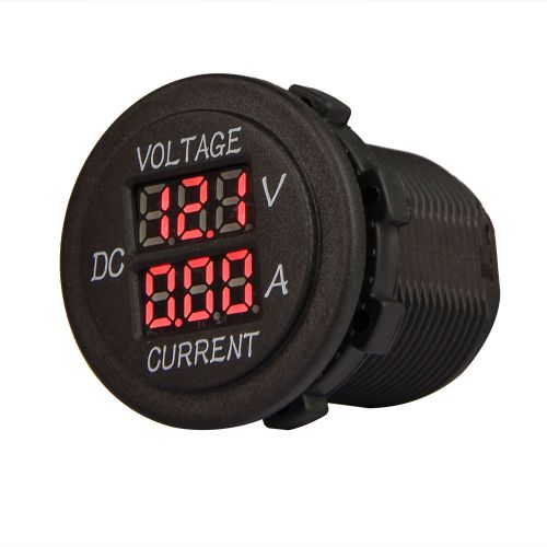 New Red LED Amp Dual Digital Volt Meter Gauge Voltmeter Ammeter for Car Motor