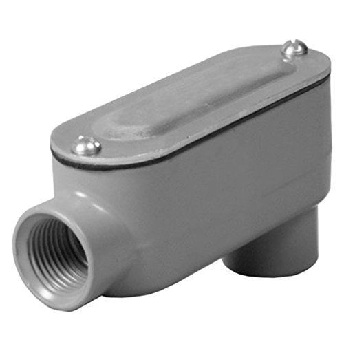 Bell RLB100 Threaded LB Conduit Body, Die Cast Aluminum, Stamped Steel Cover, 1&#034;