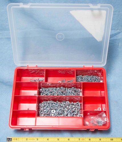 Lot of Hardware Screws Bolts Nuts Washers with Organizer dq