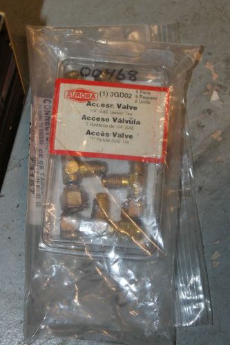 LOT OF 6 NEW AURORA 3GD02 1/4&#034; SWIVEL TEE