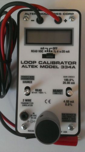Altek 334A Milliamp Loop Calibrator Simulator &#034;All Functions Tested&#034;