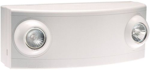 Dual-Lite LZ2 LED Emergency Light, 10W Double Head Low Profile - White