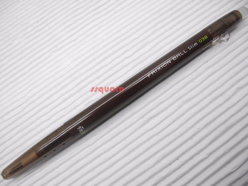 2 x pilot frixion ball slim 0.38mm erasable rollerball gel ink pen, brown for sale