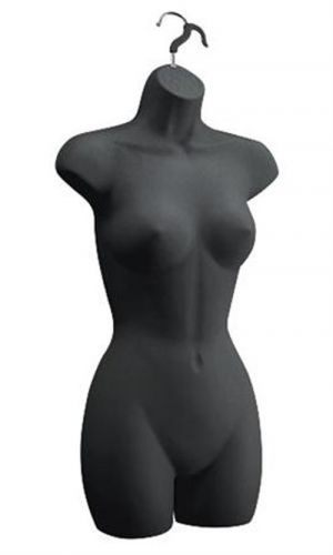 Female Mannequin Torso - Matte Black 10 PC