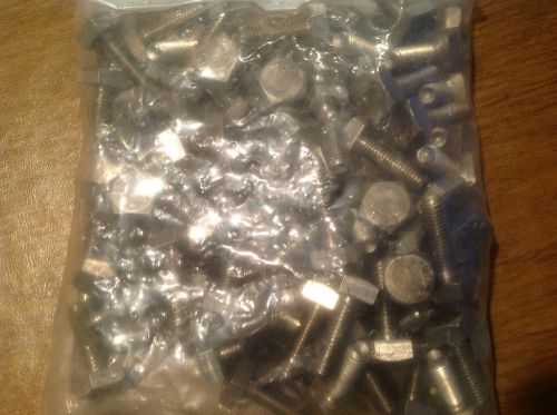 100 qty of  3/8-16x1-1/4 stainless steel ss penta pentagonal hd head bolts for sale