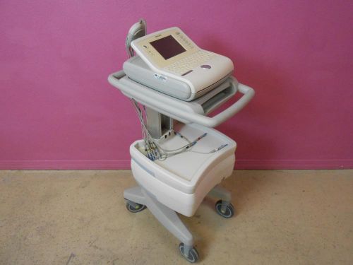 Phillips pagewriter trim iii complete ecg machine w/ cart &amp; interface module for sale