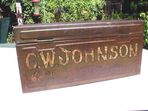 C.W.Johnson tool box for hit and miss engines.