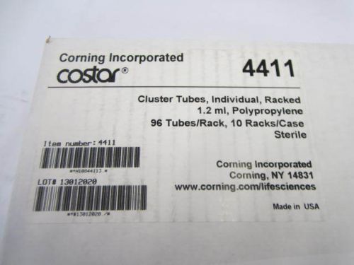 New Corning Costar 4411 Cluster Tubes 1.2mL PP Tubes Qty 960
