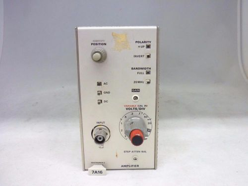 Tektronix Amplifier 7A16, Plug-In Shows Trace