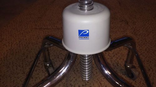 Pedigo Chrome Adjustable Exam Stool Dentist Doctor Barbershop tattoo Clean Nice!