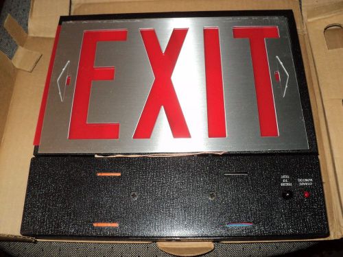 Lightalarms POWER EXIT SIGN Large UXE8A NIB w/Instructions