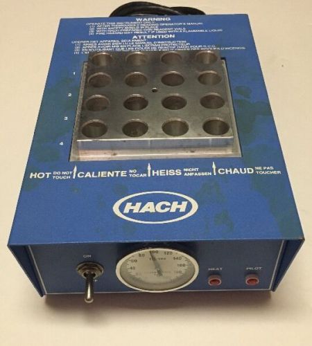 Hach COD Reactor Model 16500-10 16 Well Dry Bath Incubator