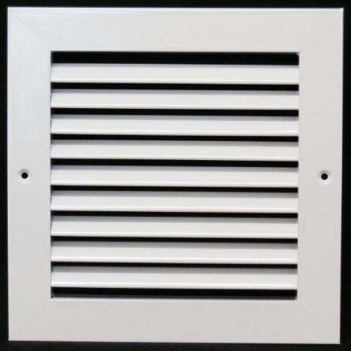 Metal-fab 8&#034; x 8&#034; aluminum return grille - easy air flow - linear bar grilles for sale