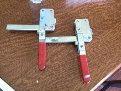 Lot Of 2 Red HANDLE Machinist Tool Clamps Mystery Tool