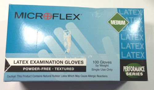 Microflex Latex Powder-Free Examination Gloves L222 Medium 2 Boxes of 100