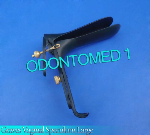 BLACK COATED GRAVES ( L ) VAGINAL SPECULUM