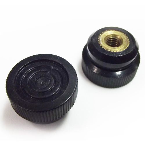(CS-300-05) Round Clamping Black Knob 3/4&#034; Head Diameter Circle Top (USED)