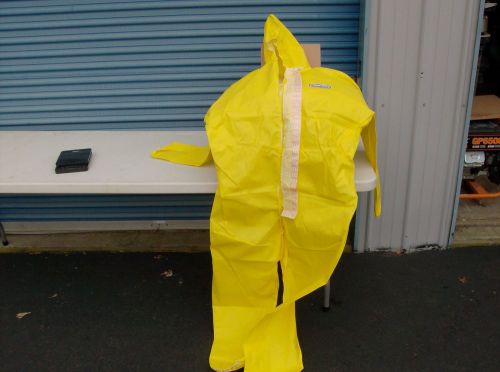 Kleen guard a70 4xl coveralls w/ hood, 1 case, yellow hazmat suits for sale