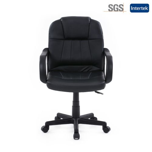 IKAYAA Adjustable PU Leather Office Chair
