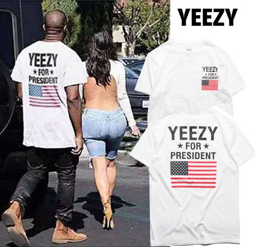 2016 NEW FOR KANYE WEST YEEZUS PRESIDENT Clothing Hip hop JAY-Z T Shirt