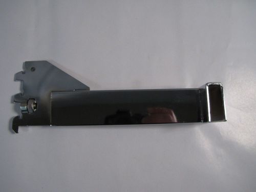 Econoco cr8 8&#034; chrome hangrail bracket for 1/2x1-1/2&#034; rectangular tubing new for sale