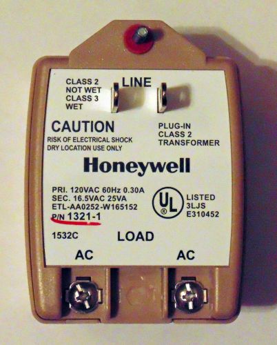 1 Ademco Pittway Honeywell 16.5 Volt 16.5VAC 16.5V 25VA Vista Alarm Transformer