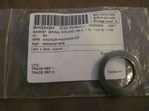 One anchor packing spiral wound gasket gaskets 1 in 1-1/4 in 1-7/8 65925c016fs for sale