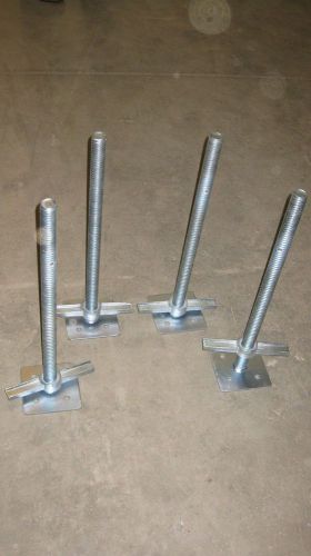 4 galv scaffold screw jacks w/base plate - scaffolding for sale