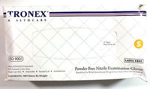 Tronex Nitrile Powder-Free Exam Gloves 9010-10 Small 4 Boxes of 100