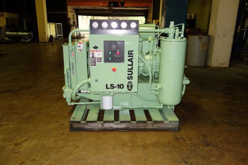 1999 sullair ls10-40h rotary screw air compressor for sale