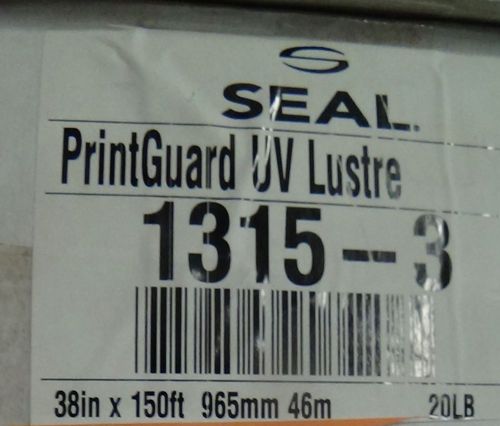 Seal print guard uv luster 1315-3 38&#034;x150&#039; for sale