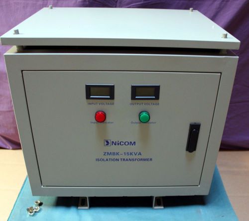 ISOLATION TRANSFORMER  15KW   NICOM MOD. ZMBK 15