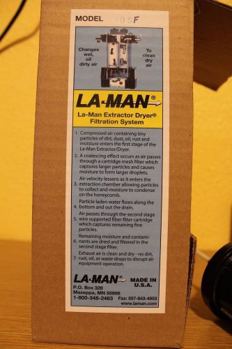 New la-man 50 scfm series extractor dryer system, with float drain model 105 for sale