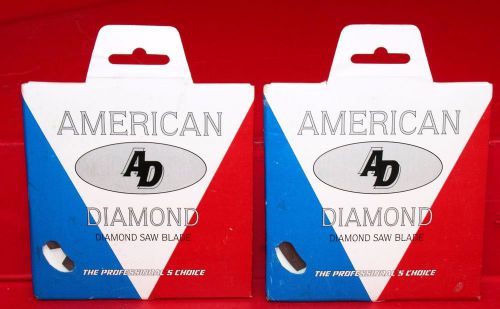 Lot Of 2 American Diamond 6001 4&#034; Seg Dry Diamond Blades