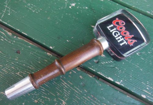 COORS LIGHT SILVER BULLET BEER TAP SCREW-IN PULL HANDLE KEG BAR KEGORATOR