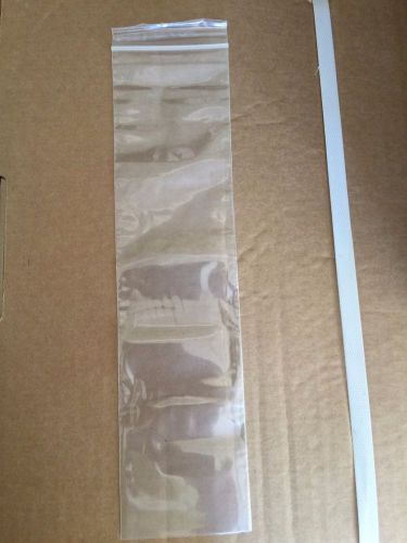100 3&#034;x 12&#034; Ziplock Bags Reclosable Bags Clear 2 Mil Poly