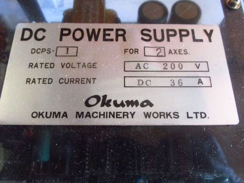 OKUMA  DC POWER SUPPLY FOR 2 AXIS