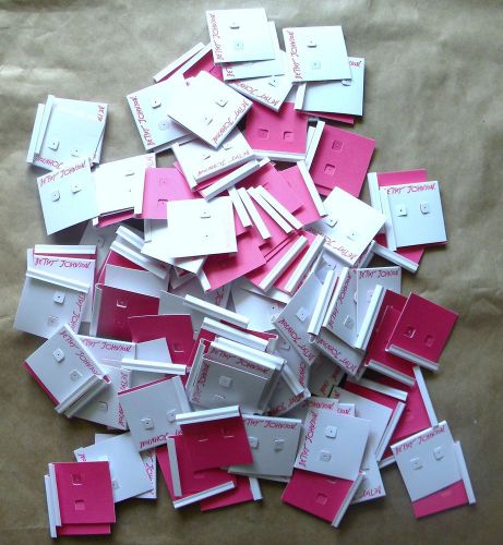 50 New Betsey Johnson Empty Earring cards White NO UPC or PRICE