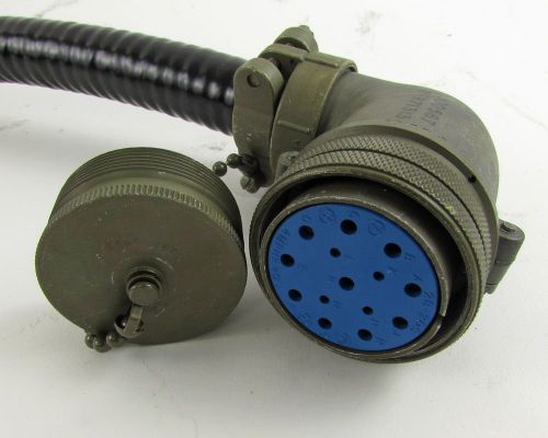 12&#034; military cable assembly with metal dust cap for sale