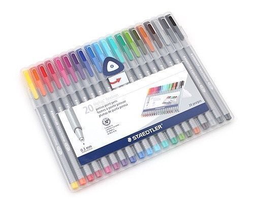 Staedtler Triplus Fineliner Pens, 20 Color Pack 334SB20A604