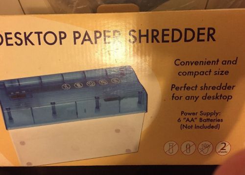 Desk Top Paper Shredder Battery Operated
