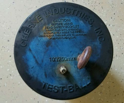 10&#034; TEST BALL PIPE PLUG BALL CHERNE INDUSTRIES 041-394