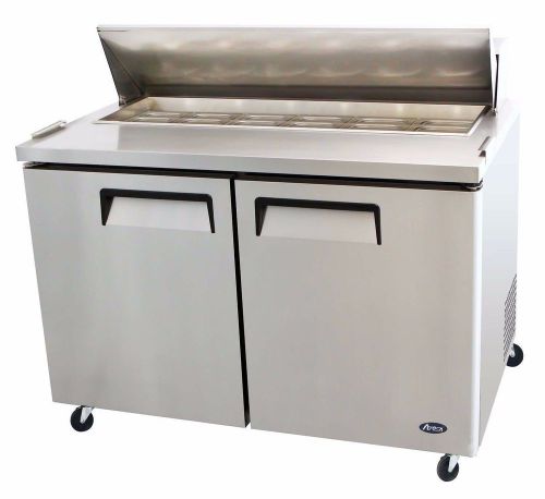 New-  60&#034; prep table 2 door- Atosa Brand