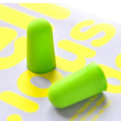 Cute 1Pair Colour Memory Ear Plugs Sleep Travel Plane Earplugs Noise Reducer