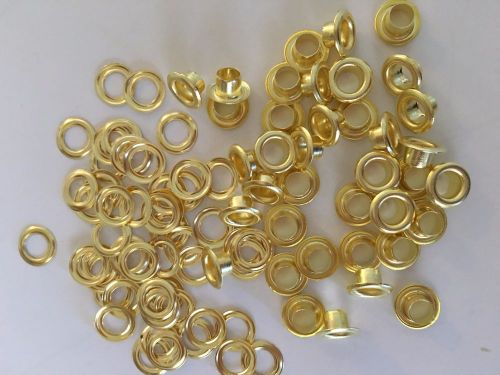 500 #00 ( 11/64&#034; )  solid brass self piercing grommets &amp; washers ( 500 pair )
