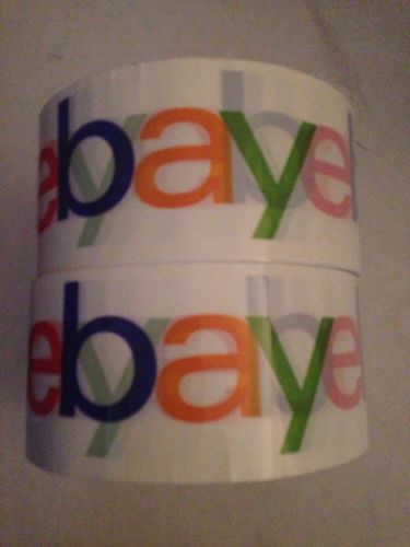 Set Of 2 eBay Branded BOPP Packaging Shipping Tape - 75 Yards Per Roll