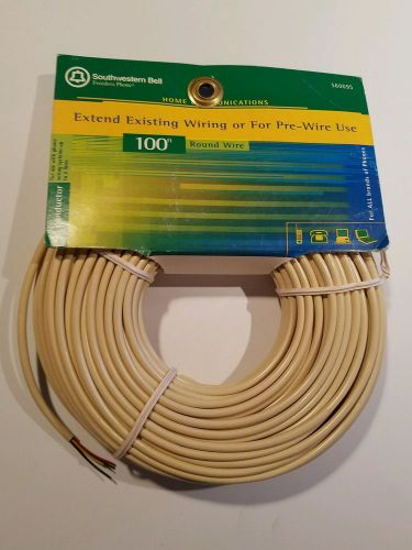 100ft Southwestern Bell Round Wire 4 conductor cable (open ends) NEW #S60095