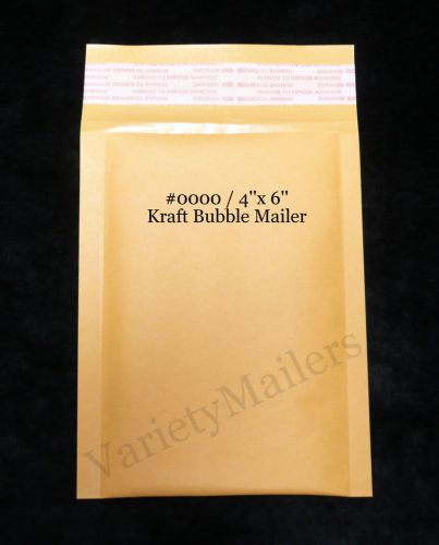 30 KRAFT BUBBLE EXTRA SMALL POSTAL MAILING ENVELOPES #0000  4&#034;x6&#034; SELF-SEALING