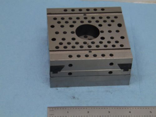 MACHINIST PRECISION THREADED PLATE 2 slide axis , 4x4x2 look at the pics